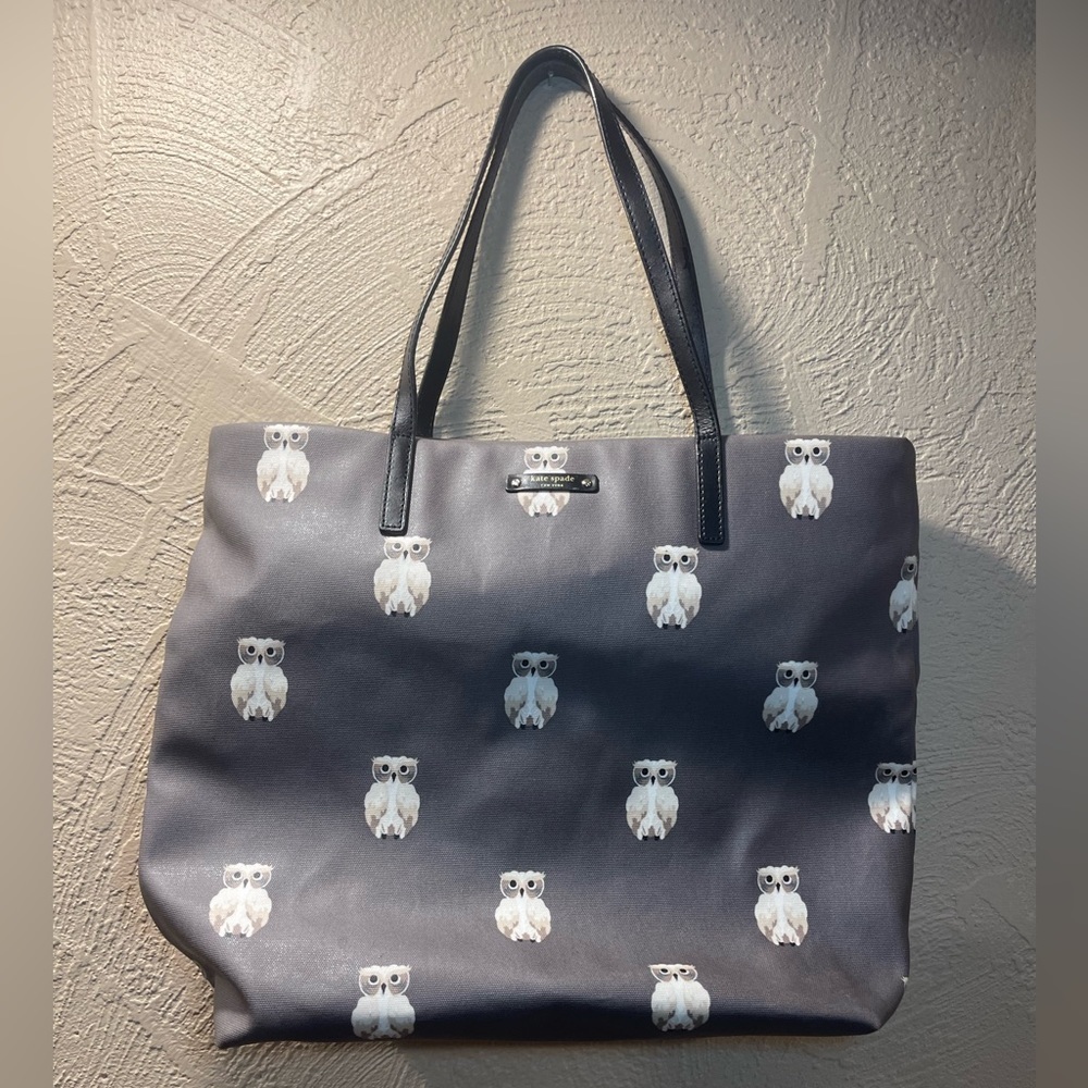 Kate Spade Blaze A Trail Owl Tote Bon Shopper Bag / Weekender Tote